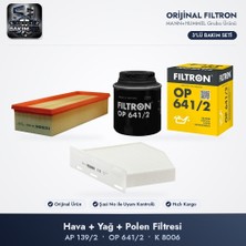 Filtron Filtre Bakım Seti (Hava+Yağ+Polen) - Jetta 6 / Tiguan 1 / Beetle 1.4 Tsı