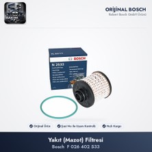 Bosch F 026 402 533 Yakıt (Mazot) Filtresi - Proace Mdz / Kuga Mk2 / Expert V