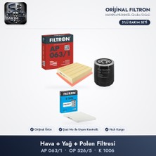 Filtron Filtre Bakım Seti (Hava+Yağ+Polen) - Passat B5 / Superb 1 (Ack/alg/amx)