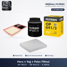 Filtron Filtre Bakım Seti (Hava+Yağ+Polen) - Polo 5 / Ibiza 4 1.6 Lpg