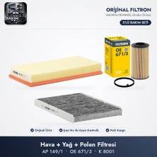 Filtron Filtre Bakım Seti (Hava+Yağ+Polen) - New Beetle 2.5