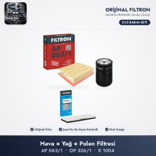 Filtron Filtre Bakım Seti (Hava+Yağ+Polen) - Passat B5 / A4 B5-B6