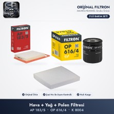 Filtron Filtre Bakım Seti (Hava+Yağ+Polen) - Polo 5 / Ibiza 4 1.4 Tdı
