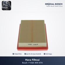 Bosch F 026 400 674 Hava Filtresi - Corolla E21 / C-HR X1 / RAV4 A5 1.2 Turbo / 1.5 Dynamic Force