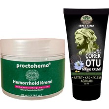 Proctohemo 100 ml Hemor.roidin Bağsur Kremi + Ibn-I Sina Çörek Otu Kremi 50 ml Sırt Bel Kas Diz Iskelet Agrilarina Teskin Edici Masaj Kremi