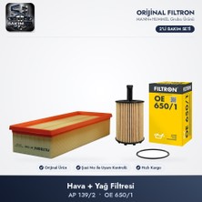 Filtron Filtre Bakım Seti (Hava+Yağ) - Golf 5-6 / Passat B6-B7-Cc / Octavia 2 1.9-2.0 Tdı