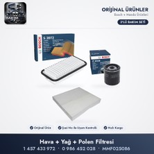 Bosch + Mando Filtre Bakım Seti (Hava+Yağ+Polen) - Yaris P1 1.3 Vvt-I (Polen Mando MMF025086)