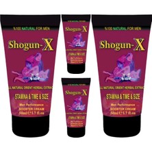 Shogunx Extra Size Cream 4 Adet 50ML Erkeklere Özel "günlük" Penisbakım Masaj Kremi