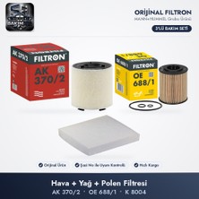 Filtron Filtre Bakım Seti (Hava+Yağ+Polen) - Polo 5 / Ibiza 4 / Roomster 1.2 Tdı / 1.2 Tsı