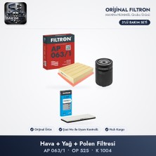 Filtron Filtre Bakım Seti (Hava+Yağ+Polen) - Passat B5 / A4 B5 1.9 Tdı (1z/afn/ahh)