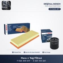 Bosch Filtre Bakım Seti (Hava+Yağ) - Proace City K9 / Combo E / Crossland P17 1.2 Turbo / 1.2 Puretech