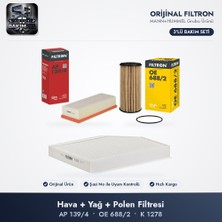 Filtron Filtre Bakım Seti (Hava+Yağ+Polen) - A4 B8 / A5 8t / Q5 8r 1.8-2.0 Tsı (Cjee/cncb/cnce)