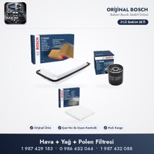 Bosch Filtre Bakım Seti (Hava+Yağ+Polen) - Corolla E12 1.4 D-4d