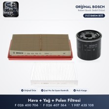 Bosch Filtre Bakım Seti (Hava+Yağ+Polen) - Yaris P21 1.5 Dynamic Force