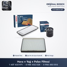 Bosch Filtre Bakım Seti (Hava+Yağ+Polen) - Yaris P1 1.0 Vvt-I / 1.3 Vvt-I