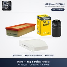 Filtron Filtre Bakım Seti (Hava+Yağ+Polen) - Golf 6 / Passat B6-B7-Cc / Octavia 2 1.8-2.0 Tsı