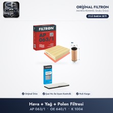 Filtron Filtre Bakım Seti (Hava+Yağ+Polen) - Passat B5 / A4 B5 1.9 Tdı (Ajm/avf/awx)