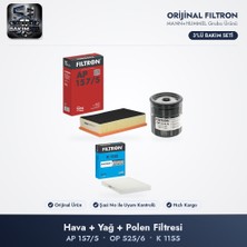 Filtron Filtre Bakım Seti (Hava+Yağ+Polen) - Transporter T5-T6 / Multivan T5-T6 2.0 Tdı