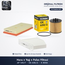 Filtron Filtre Bakım Seti (Hava+Yağ+Polen) - Golf 5 / Passat B6 / Octavia 2 1.6 Fsı