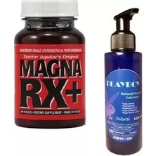 Playboy Hintohu Magna Supplement Erkekler Için 60 Peak Power For Men + Playboy Natural Personal Lubricant 125 ml