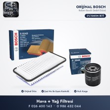 Bosch Filtre Bakım Seti (Hava+Yağ) - Yaris P9 1.4 D-4d (Hava Bosch F026400143)