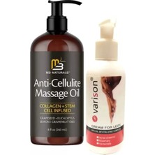 Süper M3 Naturals Anti-Cellulite Massage Oil 240 ml Masaj Yağı + Varison 120 ml Kremi