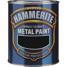 Marshall Hammerite Metal Boyası Düz Siyah 0,75 lt