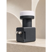 Twin Lnb Çift Çıkışlı Uydu Anten Lnb 4K Ultra Hd Ku Band 0.1 Db