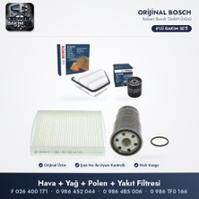 Bosch Filtre Bakım Seti (Hava+Yağ+Polen+Yakıt) - Corolla E15 1.4 D-4d (Polen Bosch 09864B5006)