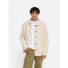 Only & Sons Onssigurd Sherpa Jacket Otw Erkek Bej Mont 22038976-06