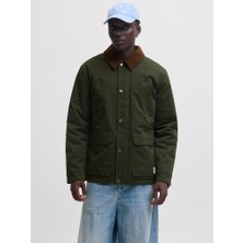 Jack & Jones Jack Jones Jornorrebro Padded Barn Jacket Sn Erkek Yeşil Ceket 12301609-21