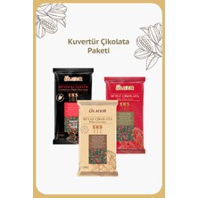 Ülker Kuvertür Çikolata Paketi - Bitter, Beyaz ve Sütlü - 2.5kg x 3 - Birer Adet