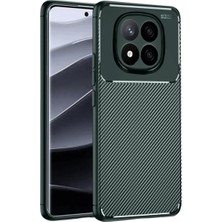 Burada Bulabilirsin Xiaomi Redmi Note 14 Pro 4g Kılıf Auto Focus Karbon Kapak - Koyu Yeşil