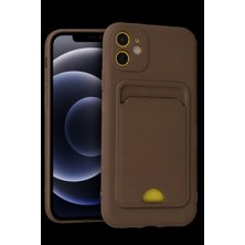 Burada Bulabilirsin Apple iPhone 11 Kılıf Kelvin Kartvizitli Silikon - Kahverengi