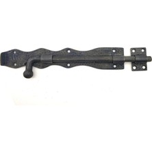 Burada Bulabilirsin Antika Tarz Dekoratif Pirinç Dövme Kapı Sürgüsü - 25CM, Oksit