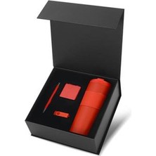 Tedzin Termos Ayna USB Kalem Vıp Hediye Seti (Model S104)