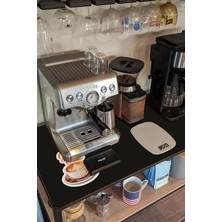 Vera Concept Store Barista Matı Sıvı Geçirmez Büyük Boy Xxl Kahve Barı Espresso Kahve Makinesi Pad 40X90CM (Kızıl)