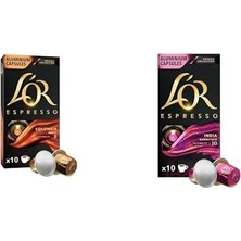 Vera Concept Store L'or Espresso Colombia ve India Kapsül Kahve Seti (2X10 Kapsül)