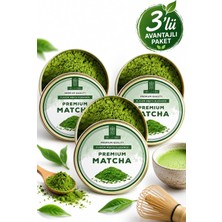Vera Concept Store 3'lü Premium Japanese Saf Matcha Tozu 25G, Ceremonial Pure Matcha Powder, High Quality