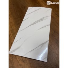Vera Concept Store Ukab Dekor Beyaz Mermer Desenli Kendinden Yapışkanlı Esnek Köpük Pvc Panel 20 Adet (30X60 Cm) Beyaz 30 x 60