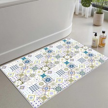 Vera Concept Store Banyo Paspası, Yumuşak Banyo Halısı, Kaymaz Dot Tabanlı, Su Emici, Makinede Yıkanabilir - 40 x 60 cm