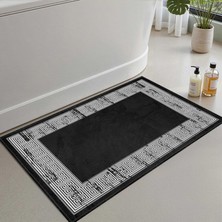 Vera Concept Store 2'li Set Banyo Paspası, Yumuşak Banyo Halısı, Kaymaz Dot Tabanlı, Su Emici, Makinede Yıkanabilir - 40X60-50 x 80 cm