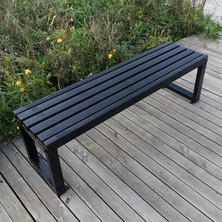 Vera Concept Store Tezgah, Dış Mekan Bahçe Tezgahı 3 Kişilik Metal Veranda Mobilyaları Romantik Siyah Demir Tezgah Sırtlık Yapısı Yok 100 cm Uzunluğunda Dış Mekan Için M