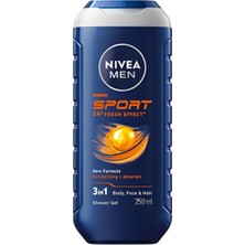 Vera Concept Store Men Sport Duş Jeli, 250 Ml, 3'lü Set