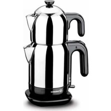 Vera Concept Store Demtez Inox/siyah Elektrikli Çaydanlık
