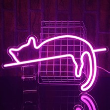 Vera Concept Store Kedi LED Levhası Kedi Neon Levhaları Kişiselleştirilmiş USB Neon Levhası Erkek ve Kız Çocukları Için Hediyeler Yatak Odası Gece Masası Oturma Odası Du