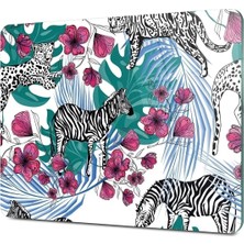 Vera Concept Store Cam Kesme Tahtası Vintage Zebra Desenli
