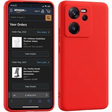 Vera Concept Store Xiaomi 13T / 13T Pro ile Uyumlu Lansman Kılıf, Içi Kadife Silikon, Kamera Çıkıntılı Koruyucu, Leke Tutmaz ve Darbe Emici Şık Kapak (Kırmızı, Xiaomi 13