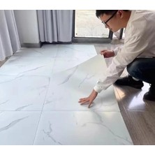Vera Concept Store Yapışkanlı Yer Zemin ve Duvar Kaplama Paneli Arkası Kauçuklu 60X60CM Floor Pvc Banto Wc Paneli 605