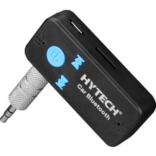 Vera Concept Store Hytech Bluetooth 5.3 Araç Müzik Alıcısı ve Handsfree Araç Kits, 3.5mm Aux Stereo Jak, Tf Micro Sd Kart Destekli Kablosuz Ses Müzik Adaptörü, Eller Ser